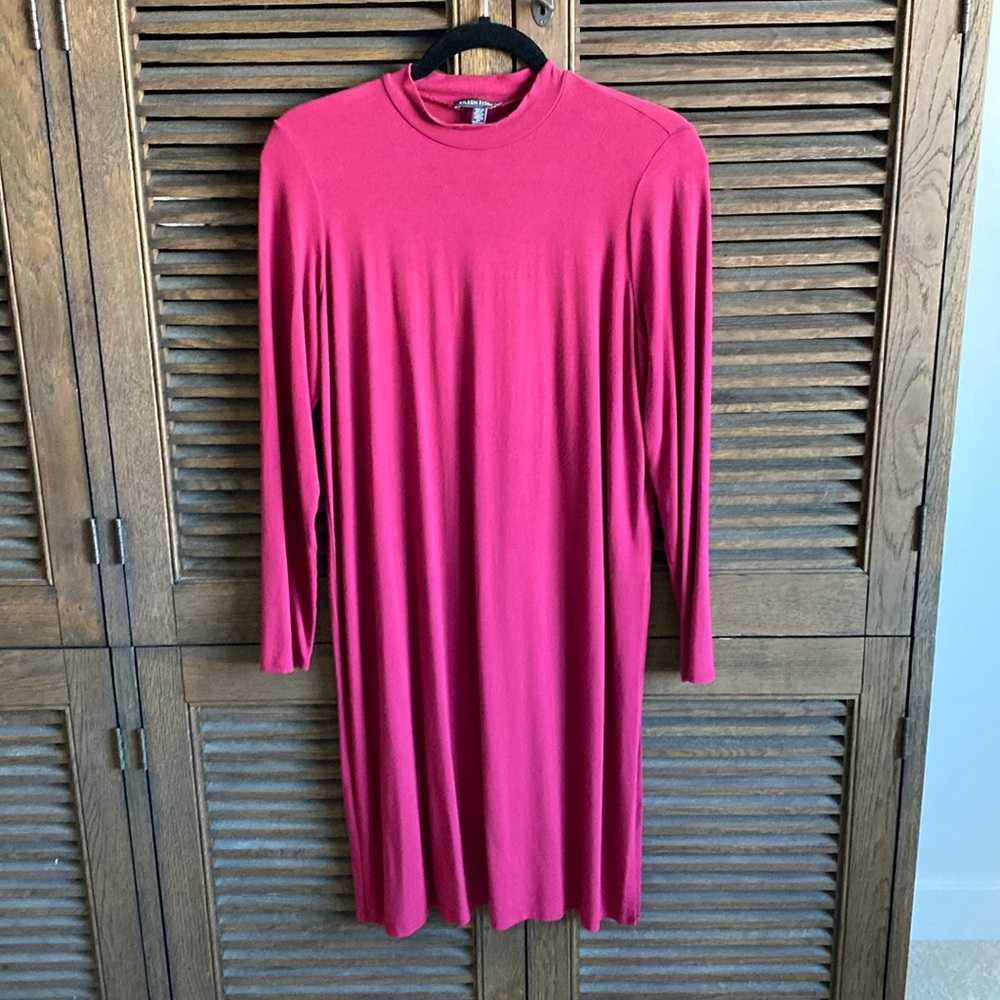 Eileen Fisher Red Long Sleeve Tunic